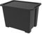 Rotho Evo Easy Aufbewahrungsbox 65l mit Deckel, Kunststoff (PP recycelt), schwarz, 65l (58.5 x 39.0 x 41.2 cm)