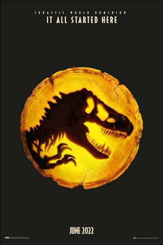 Grupo Erik - Poster Jurassic World Dominion - Deco Maison | 61x91,5 cm - Grand Format - Decoration Murale, Affiche Décorative, Affiche de Film