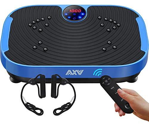 AXV - Máquina de ejercicio de placa de vibración para entrenamiento de todo el cuerpo, plataforma de fitness, máquina de drenaje linfático para pérdida de peso, moldear, tonificar, bienestar, gimnasio