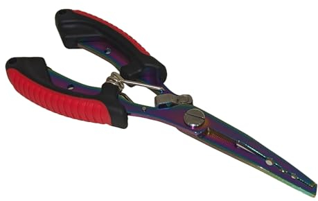 Stainless Steel Fishing Pliers – Multi-Function Tool for Anglers – Hook Remover, BB Crimper, and Line Snips – Durable, Corrosion-Resistant Design for Freshwater and Saltwater – Essential Fishing Gear