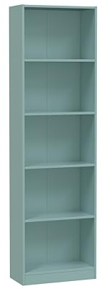 habeig Kinderregal Bücherregal Standregal Regal Aktenschrank Kinderzimmer Büro 180x52cm (türkis/Petrol 5422J)