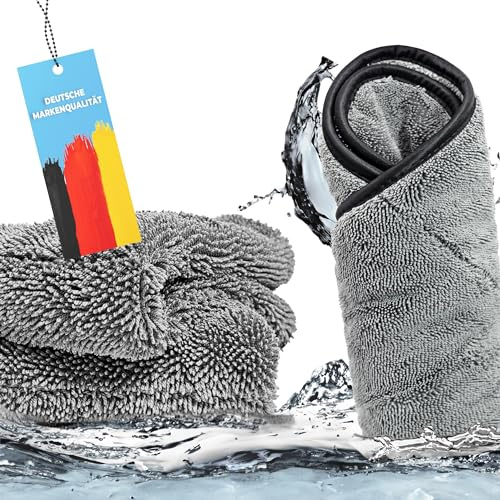 Limpando Premium Trockentuch für Auto - Mikrofasertuch | Autotuch, Autopflege, Waschtuch, Auto- & Motorrad- Handtuch, Super Saugstark & Fusselfrei | Microfasertuch, Lackschonend, Microfiber Towel Car