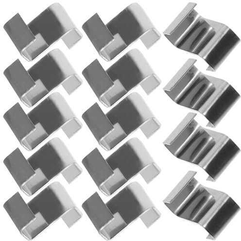 25 Stk Blinkendes Zubehör Gewächshaus-Drahtklemmen Gartenklammern für Pflanzen ersatzteile für gewächshaus ersatzteile für gewächshäuser Befestigungsclips für Glasscheiben iplusmile