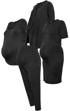 Yours Bump It Up Maternity Curve Essentials Kit - Women's - Plus Size Curve Black