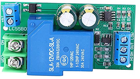 LC55B01 AC/DC12V 30A Water Level Automatic Controller Aquarium Liquid Switch for Domestic Water Tower and Aquarium Fish Tank Water Change System