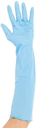 Hygostar Nitrilhandschuh EXTRA SAFE SUPERLONG blau XL 40 cm, puderfrei