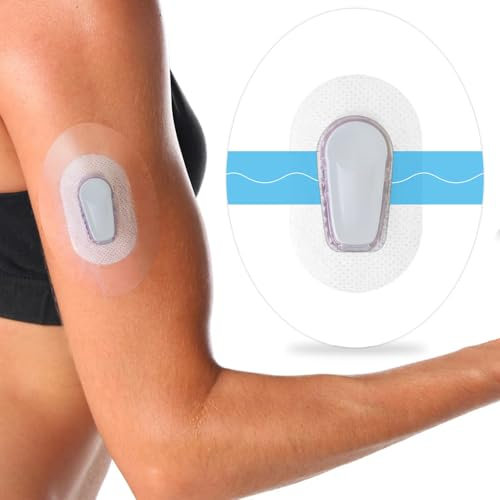 60 Stück Dexcom G6 Pflaster Wasserdicht & Aufkleber,Hautfreundlich Pflaster,CGM Patches Transparentes Tape,15-tägiger Schutz