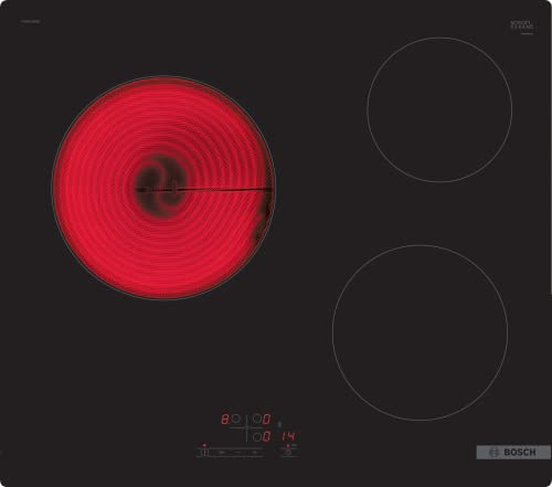 Bosch PKM611BB8E - Série 4 - Plaque électrique - 3 Feux - 60 cm - Puissance 5700 W - Noir