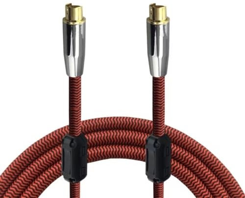 ZGYDNM Blindaje de Cable Premium de S-Video a S-Video for decodificador de TV, monitores de proyector de DVD, Cable S Video OFC de 4 Pines M/M 1M 2M 3M 5M 8M 10M (Color : Red, Size : 5meter)