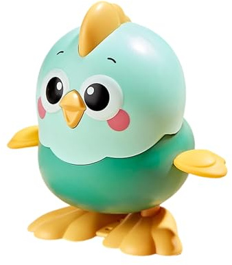 Wind Up Toys - Funny Interactive Toys, Jumping Chicken Animals for Playing, Clockwork Hopping Set, Mechanical Tool with Smooth Spring Mechanism, Active Motion Gadget for Fine Motor Development