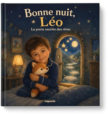 Livre personnalisé enfant Bonne nuit - Histoire du soir personnalisée avec photo, prénom et doudou - Cadeau naissance, anniversaire, Noël - 32 pages couleur