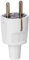 as - Schwabe fiche electrique de sécurité - 230 V, 16 A - cable max. 1,5 mm² - prise electrique male avec double système de contact de protection - IP20 intérieur - gris, 62220