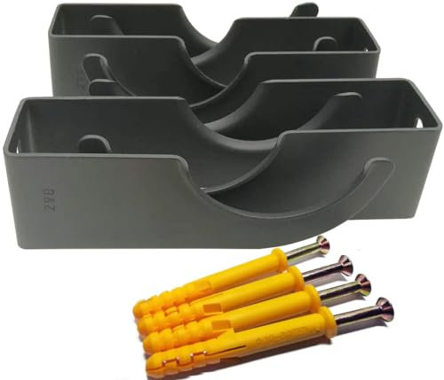 Traditional Column Radiator Brackets - 4 Pcs | Anthracite (145mm (A) x 35mm(B) x 100mm(C) x 70mm(D))
