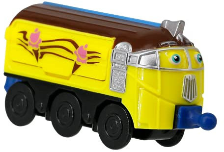 Chuggington EU890304 Look Alive Chuggers Einzelpack | Frostini | Spielzeugzug mit Überraschungsbewegung | Freilaufrollen | 9,5 cm Skala | ab 3 Jahren | Gelb