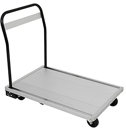 Liudan Platform Trolley Folding Aluminum Platform Truck with Folding Steel Folding Handle Moving Platform Push Cart Rolled Bed Cart Hand Cart 770 lbs Transport Trolley (Color : 35.8x23.6x32.2inch)