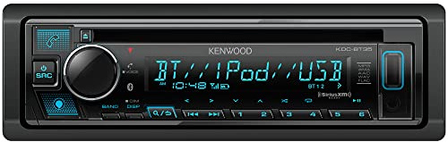 KENWOOD KDC-BT35 CD Car Stereo with Bluetooth, Front USB, AUX, Amazon Alexa, SiriusXM Radio Ready and Variable Display Color Illumination