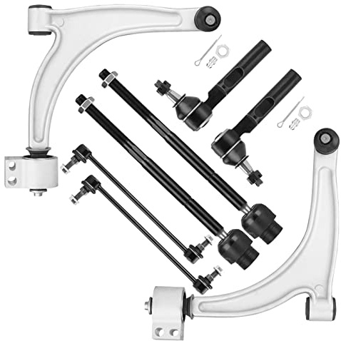 Front Lower Control Arm Kit Suspension Fit for 2005-2012 Chevrolet Malibu 2005-2010 Pontiac G6 2007-2009 Saturn Aura with Ball Joint Tie Rods K620180 K620179-8 pcs