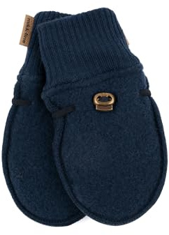 Mikk-line Ullhandskar baby – babyhandskar och barnhandskar i – vantar baby & handskar barn ull – tillverkade av varm merinoull, vattenavvisande och ventilerande, blå nätter, 62/68 cm