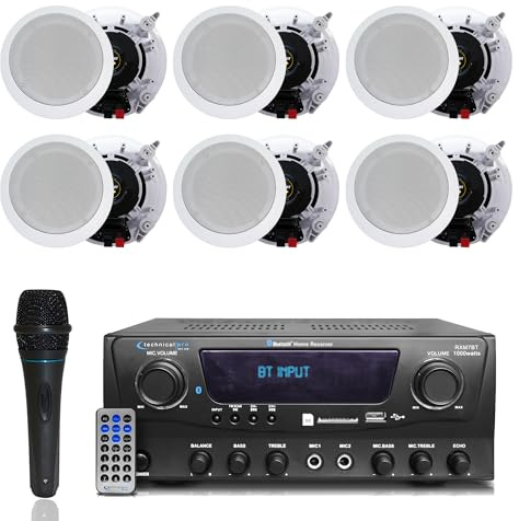 Home Theater System Kit 1000 Watts Bluetooth Receiver