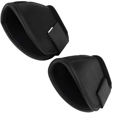 Generic Hufglocken für Pferde, Atmungsaktiv, Dick, Schützende Hufschutzstiefel aus Oxford-Stoff für Pferdeausrüstungsbedarf (L)