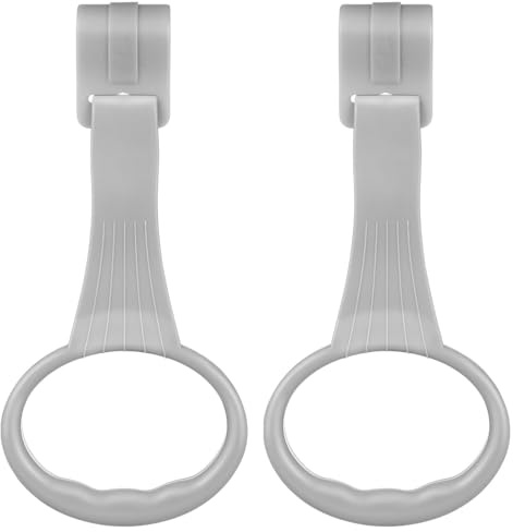 Toyvian Anelli Di Trazione Per Lettino Neonati 7.68X3.54X0.47In Maniglie Portatili Per Box Bambini Supporto Per Stare in Piedi Esercizi Camminata Sicurezza Neonata