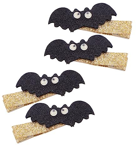 MERRYHAPY 1ensemble Set De Épingles à Cheveux Halloween Avec Paillettes Et Sequin Accessoire De Fête Avec Motif De Chauve-