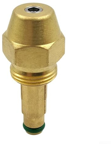 Sifon Oljeladdningsmunstycke av mässing, tillbehör för avfallsoljebrännare, diesel, tung olja, fotogen och vegetabilisk olja, atomisering med lågtrycksmikropartikelspray, smutsskyddad design, (2,0 mm)