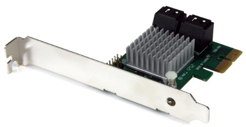 StarTech.com 4 Port PCI Express 2.0 SATA III 6Gbit/s RAID Controller Karte mit HyperDuo SSD Tiering - PCIe SATA 3 Controller Adapter (PEXSAT34RH)