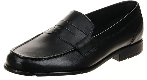 Rockport Klassischer Penny-Loafer für Herren, schwarz 2, 47.5 EU