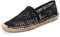 Alexis Leroy Origine Canvas Flat Espadrilles Femme Noir 6 UK / 39 EU