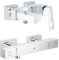 GROHE Eurocube Einhand-Wannenbatterie 23140000 + GROHE Grohtherm Cube Brausethermostat 34488000