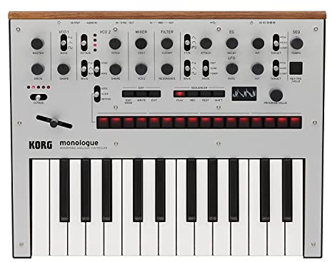 KORG - MONOLOGUE SV, Sintetizzatore Analogico Monofonico, Tastiera 25 Tasti, Colore Silver