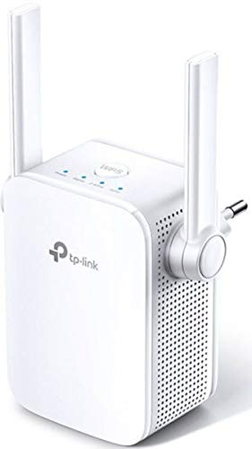 TP-Link RE305(DE) AC1200 WLAN-Repeater med dubbla band (867 Mbit/s (5 GHz) 300 Mbit/s (2,4 GHz), appkontroll, 1 x port, 2 x flexibla externa antenner, WPS, kompatibel med alla WLAN-enheter)