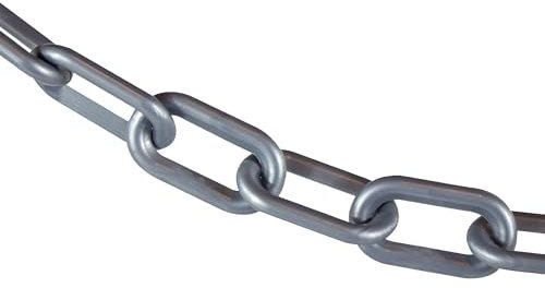 Mr. Chain 50008-25 Plastic Barrier Chain, Capacity, Volume, Plastic, 2 Plastic Chain, Silver