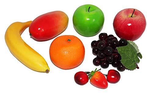 rukauf - Frutas Artificiales Decorativas (9 Unidades)