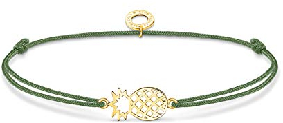 Thomas Sabo Damen Armband Gold Little Secret Ananas 925 Sterlingsilber LS122-379-6-L20V