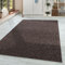 HomebyHome Teppich Wohnzimmer 160x230 cm Braun Einfarbig Meliert Design - Schlafzimmer Teppich Kurzflor Extra Weich Pflegeleicht Teppiche Waschbar für Küche Esszimmer - Carpet Living Room