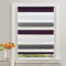 Doppelrollo Klemmfix ohne Bohren Weiß-Anthrazit-Lila B80 x H120cm(Stoffbreite 75cm) Duo Rollos für Fenster ohne Bohren Klemmrollo Zebrarollo Seitenzugrollo mit Kindersicherung Fenster Rollos für innen