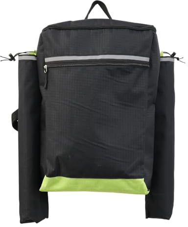 Millercare Wheelchair Bag - Durable Mobility Scooter Bag with Walking Stick Holder - Wheelchair Storage Bag for Easy Access - Versatile Crutch Bag for Wheelchairs & Mobility Scooters | Black