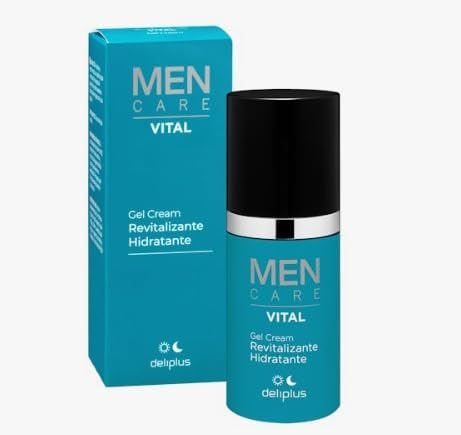 Gel crema hombre facial revitalizante e hidratante Deliplus Men Care Vital todo tipo de piel [Bote 50 ml]