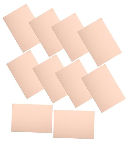 COSMEVIVI 10 Placas De Circuito Impreso (pcb) De Fibra De Vidrio Revestimiento De Cobre, Tamaño 7x10 Cm, Para Proyectos Electrónicos Diy y Experimentos Caseros