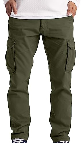 Pantaloni Uomo Tattici Leggeri Ad Asciugatura Rapida,Pantaloni Cargo Uomo da Lavoro Moto Invernali Impermeabili Pantalone con Molte Tasche per Moto Equitazione Escursionismo Pantaloni Invernali Uomo