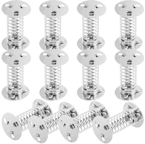 Gogogmee Base de Resorte de Hierro Adhesivo 12 Piezas para Muñecas Temblorosas, Resortes para Juguetes Oscilantes, Accesorios para Manualidades DIY, Montaje Fácil para Juguetes y