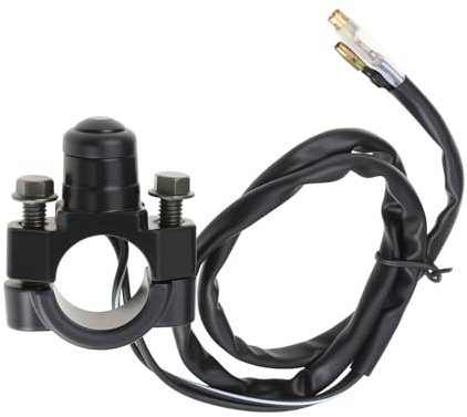 eMagTech Pulsante Interruttore ON/OFF Per Manubrio Moto Da 7/8 22MM 12V Per Fari Fendinebbia ATV Scooter