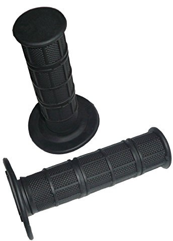 Accessoires Moto Poignées Caoutchouc Noir Chopper Scooter Diametre 24 mm Noir