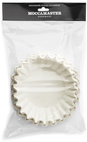 Technivorm 85022 Moccamaster Papierfilter, flacher Boden, Weiß, 100 Stück