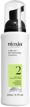 Nioxin System 2 Scalp Care + Hair Thickening Leave-In Treatment | For Natural Hair with Progressed Thinning | Boost Hair Density Against Breakage with Niacinamide & Biotin | 6.7 Fl Oz