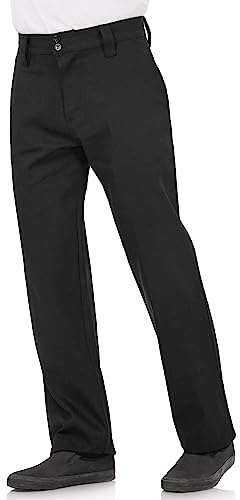 Chef Works Men's Essential Pro Chef Pants, Black, 34