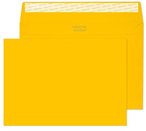 Blake Creative Colour 45304 Farbige Briefumschläge Haftklebung Ei Gelb C5 162 x 229 mm 120 g/m² | 25 Stück