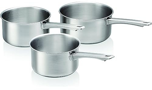 Beka 12904654 Starter Série de 3 Casseroles en acier inoxydable 16/20 cm